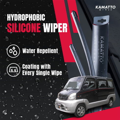 Kamatto Wiper Proton Juara (2001-2004) Hydrophobic Silicone Water Repelling Coating